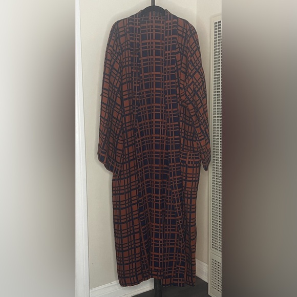 Vintage Navy + Rust Robe ~ Heavy Weight ~ Size L - Picture 5 of 5
